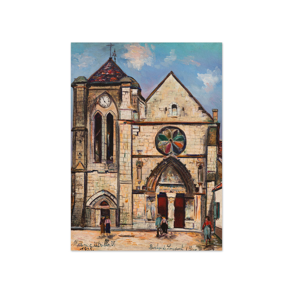 Maurice Utrillo - Basilique Notre-Dame de Bonne Garde, Longpont-sur-Orge - Compact / Full Bleed / No Frame