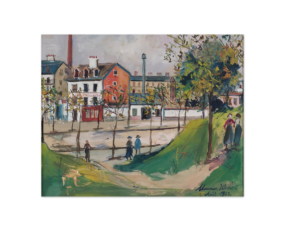 Maurice Utrillo - The Fortifications at Ménilmontant - Compact / Full Bleed / No Frame