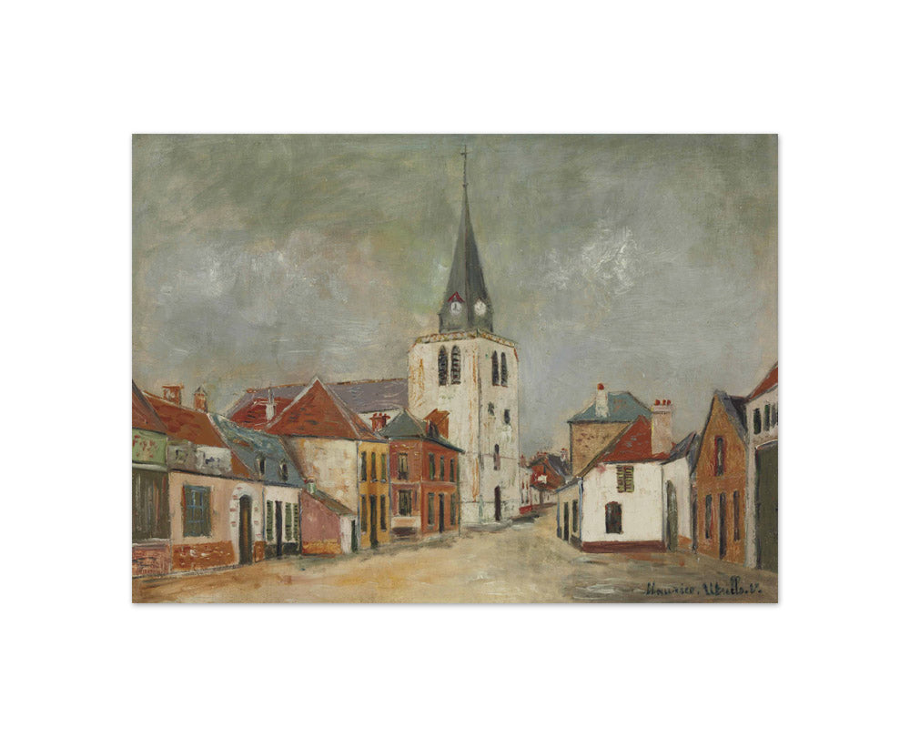 Maurice Utrillo - Church in Bucquoy close to Arras - Compact / Full Bleed / No Frame