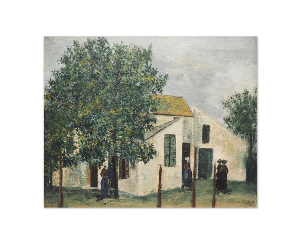 Maurice Utrillo - White House - Compact / Full Bleed / No Frame