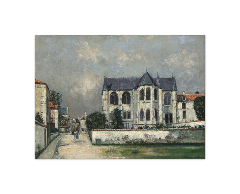 Maurice Utrillo - Apse of the Church of Saint-Léger, Soissons - Compact / Full Bleed / No Frame