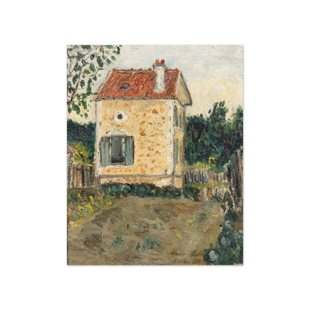 Maurice Utrillo - The Small House at Pierrefitte - Compact / Full Bleed / No Frame