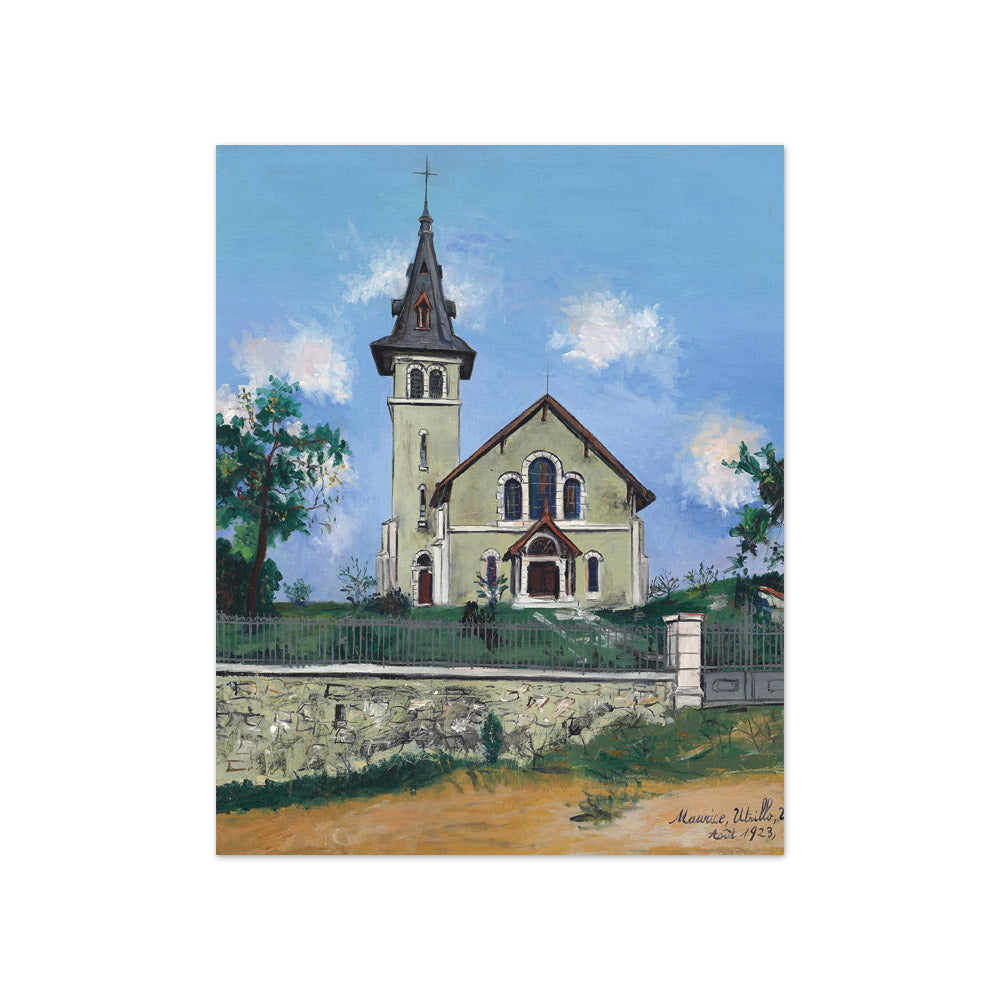 Maurice Utrillo - Protestant Church in Baigts - Compact / Full Bleed / No Frame