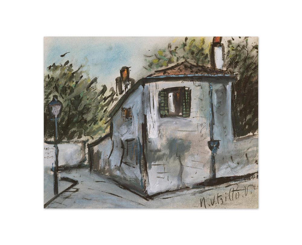 Maurice Utrillo - The House of Berlioz in Montmartre - Compact / Full Bleed / No Frame