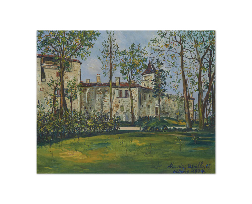 Maurice Utrillo - The Château of Saint-Bernard - Compact / Full Bleed / No Frame