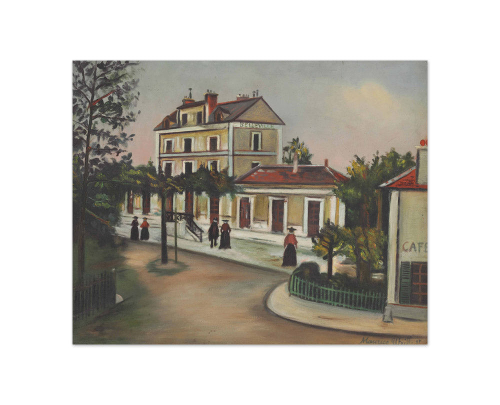 Maurice Utrillo - The Train Station at Belleville-sur-Saône - Compact / Full Bleed / No Frame