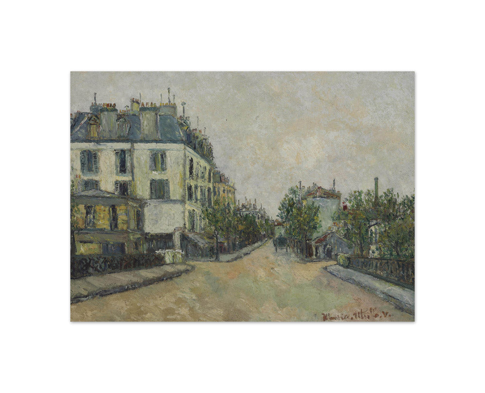Maurice Utrillo - The Three Streets in Montmagny - Compact / Full Bleed / No Frame