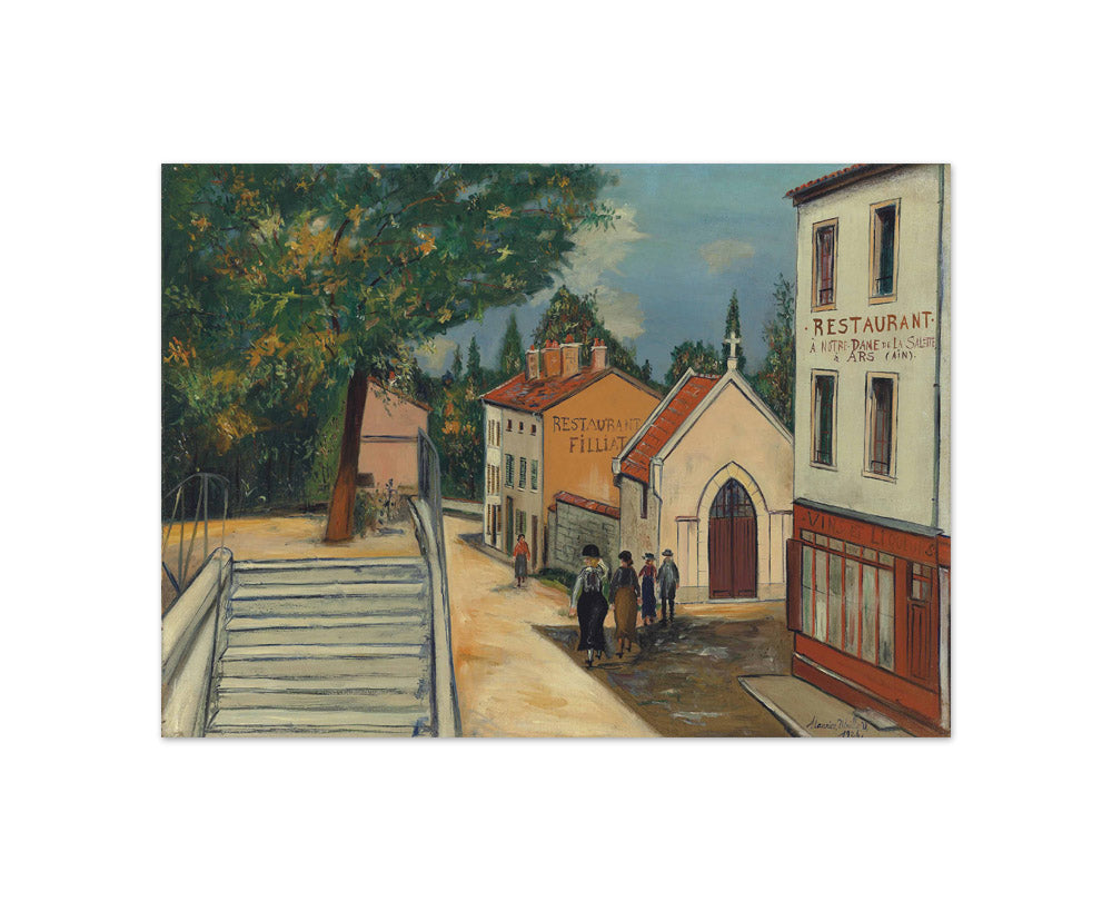 Maurice Utrillo - Chapel of Notre-Dame de la Salette, at Ars - Compact / Full Bleed / No Frame