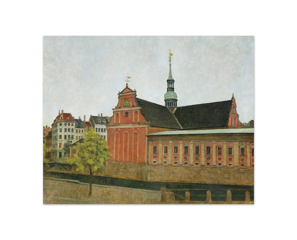 Svend Hammershøi - View of Holmens Church in Copenhagen - Compact / Full Bleed / No Frame