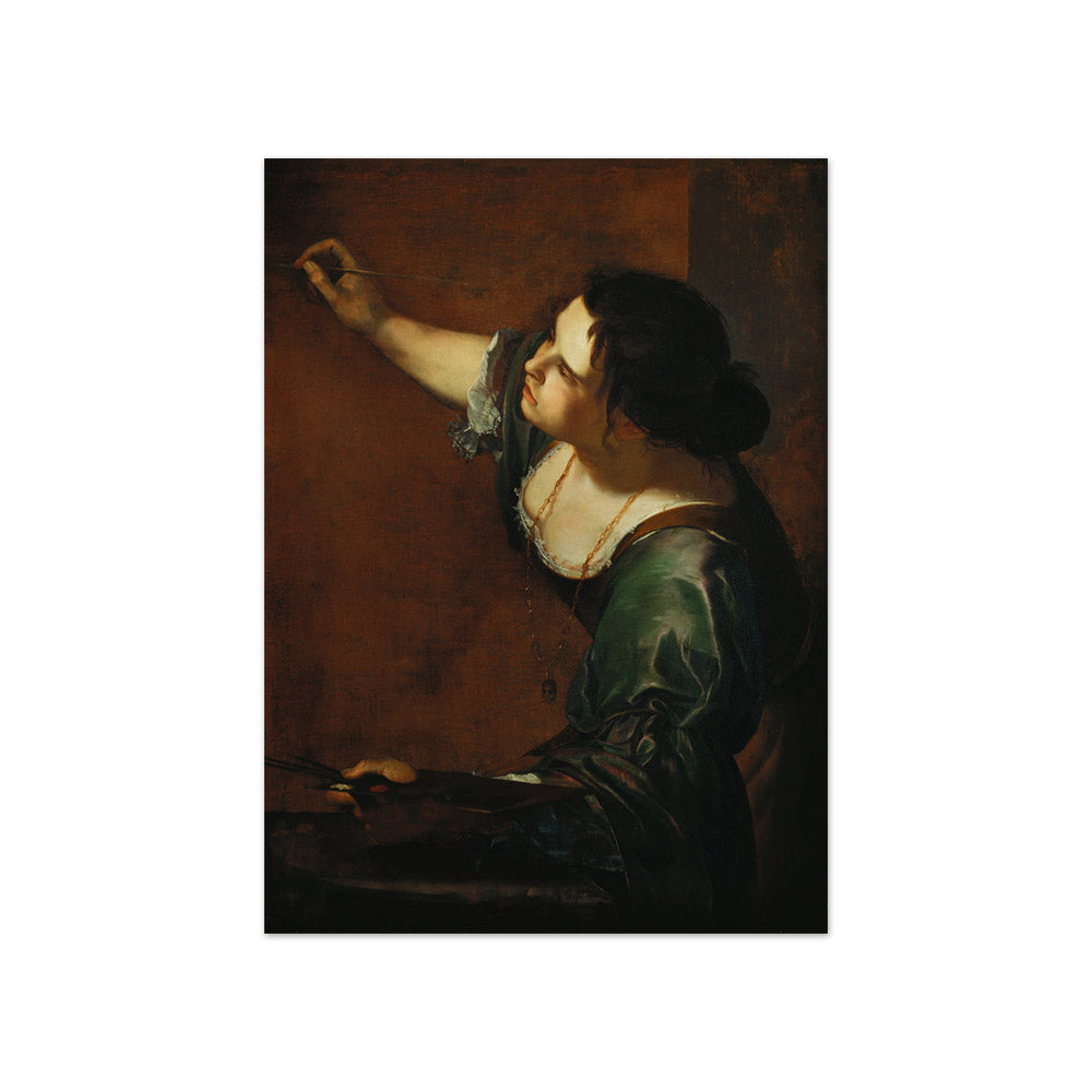 Artemisia Gentileschi - Self-Portrait as the Allegory of Painting - Compact / Full Bleed / No Frame