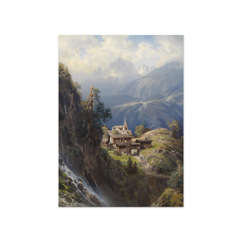 Adolf Mosengel - Village in the Bernese Alps - Compact / Full Bleed / No Frame