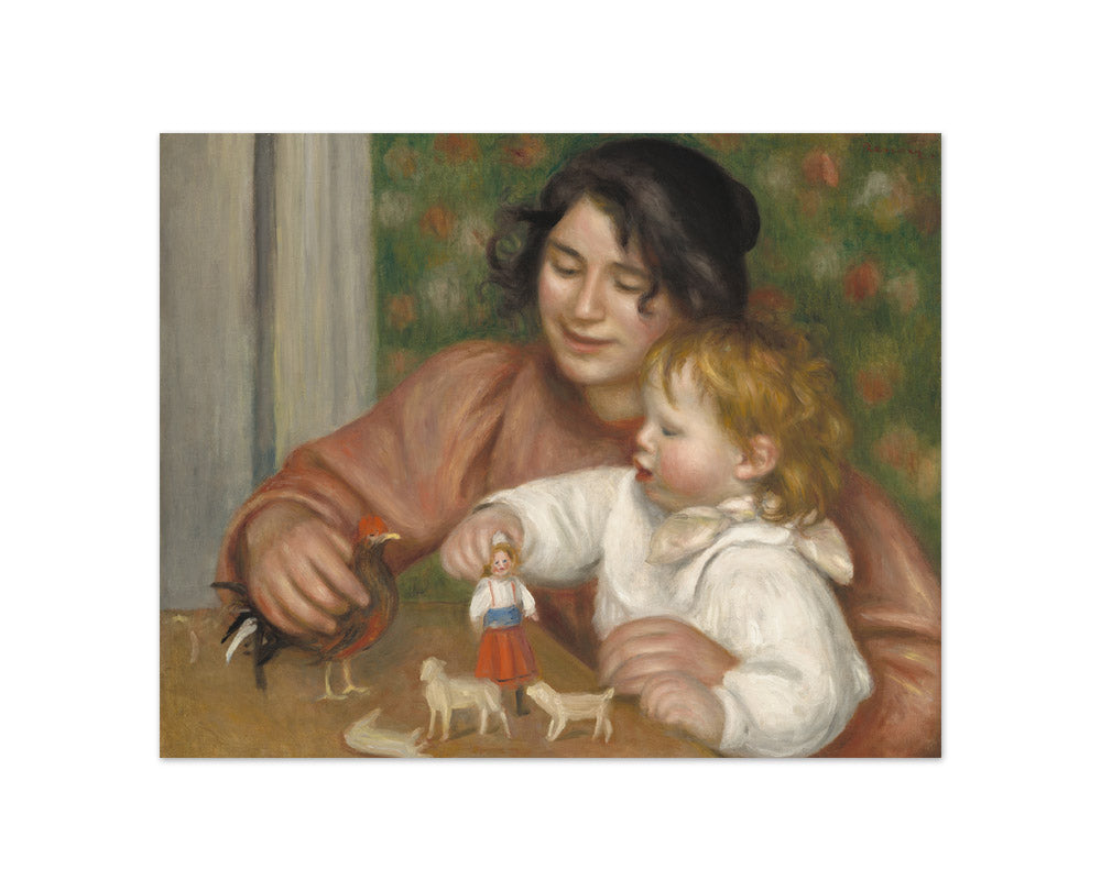 Auguste Renoir - Child with Toys - Gabrielle and the Artist's Son, Jean - Compact / Full Bleed / No Frame