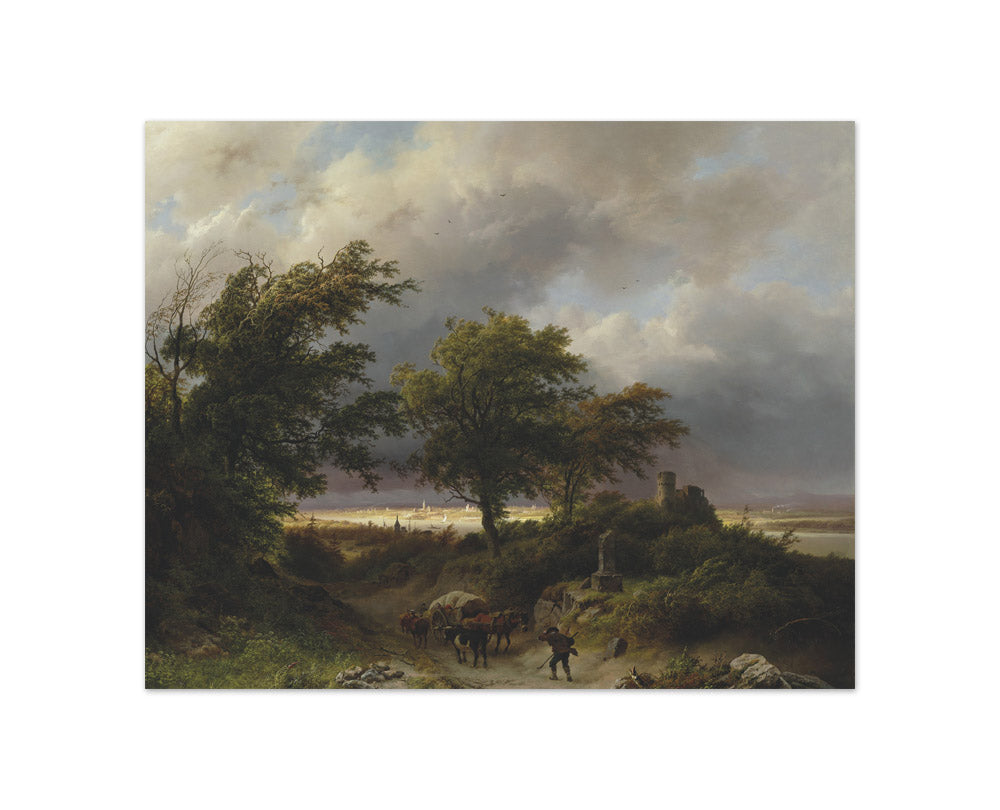 Barend Cornelis Koekkoek - A Wooded Landscape - Compact / Full Bleed / No Frame