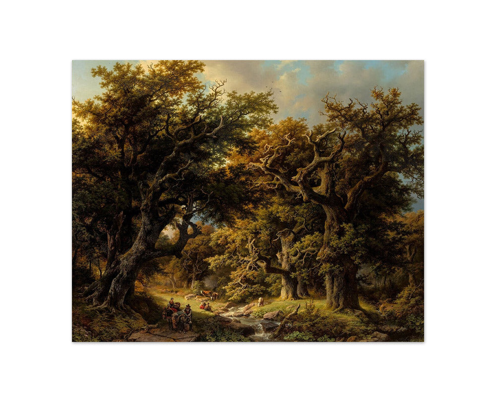 Barend Cornelis Koekkoek - Oak Forest - Compact / Full Bleed / No Frame