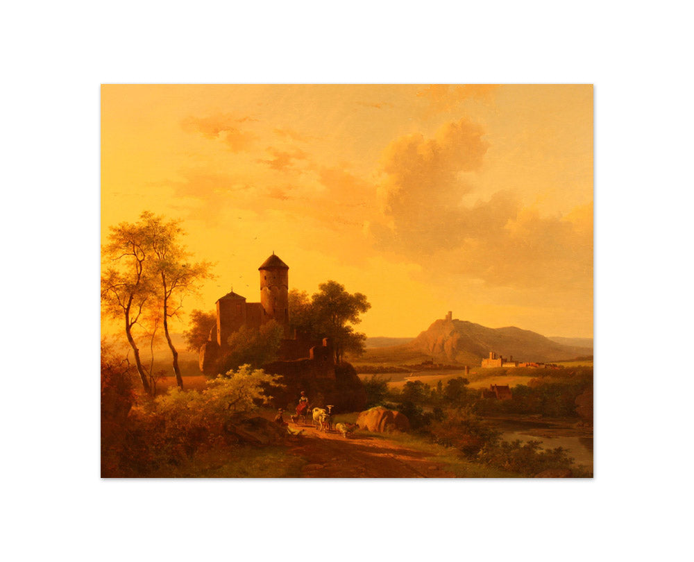 Barend Cornelis Koekkoek - Morning in Thuringia - Compact / Full Bleed / No Frame