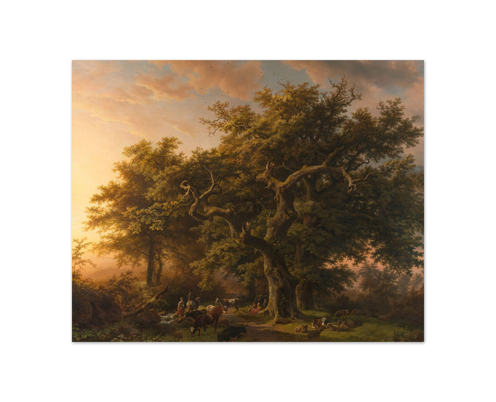 Barend Cornelis Koekkoek - Forest Scene - Compact / Full Bleed / No Frame