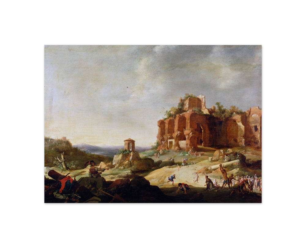Bartholomeus Breenbergh - The Stoning of Saint Stephen - Compact / Full Bleed / No Frame