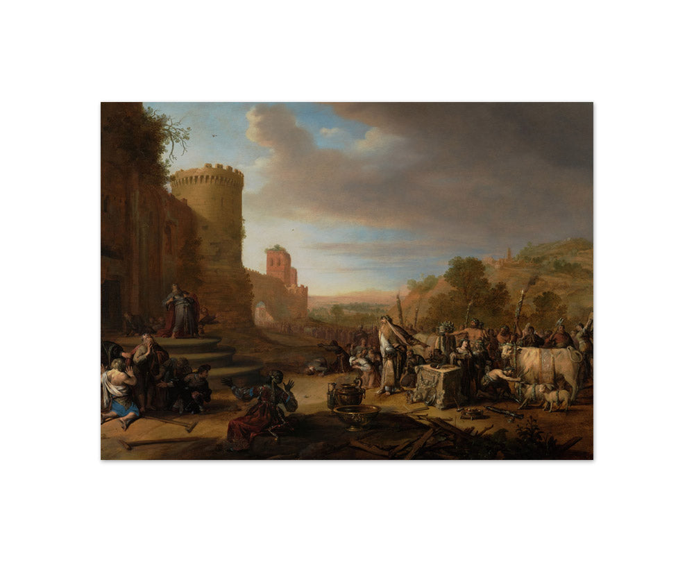 Bartholomeus Breenbergh - Saints Paul and Barnabas at Lystra (Sacrifice at Lystra) - Compact / Full Bleed / No Frame
