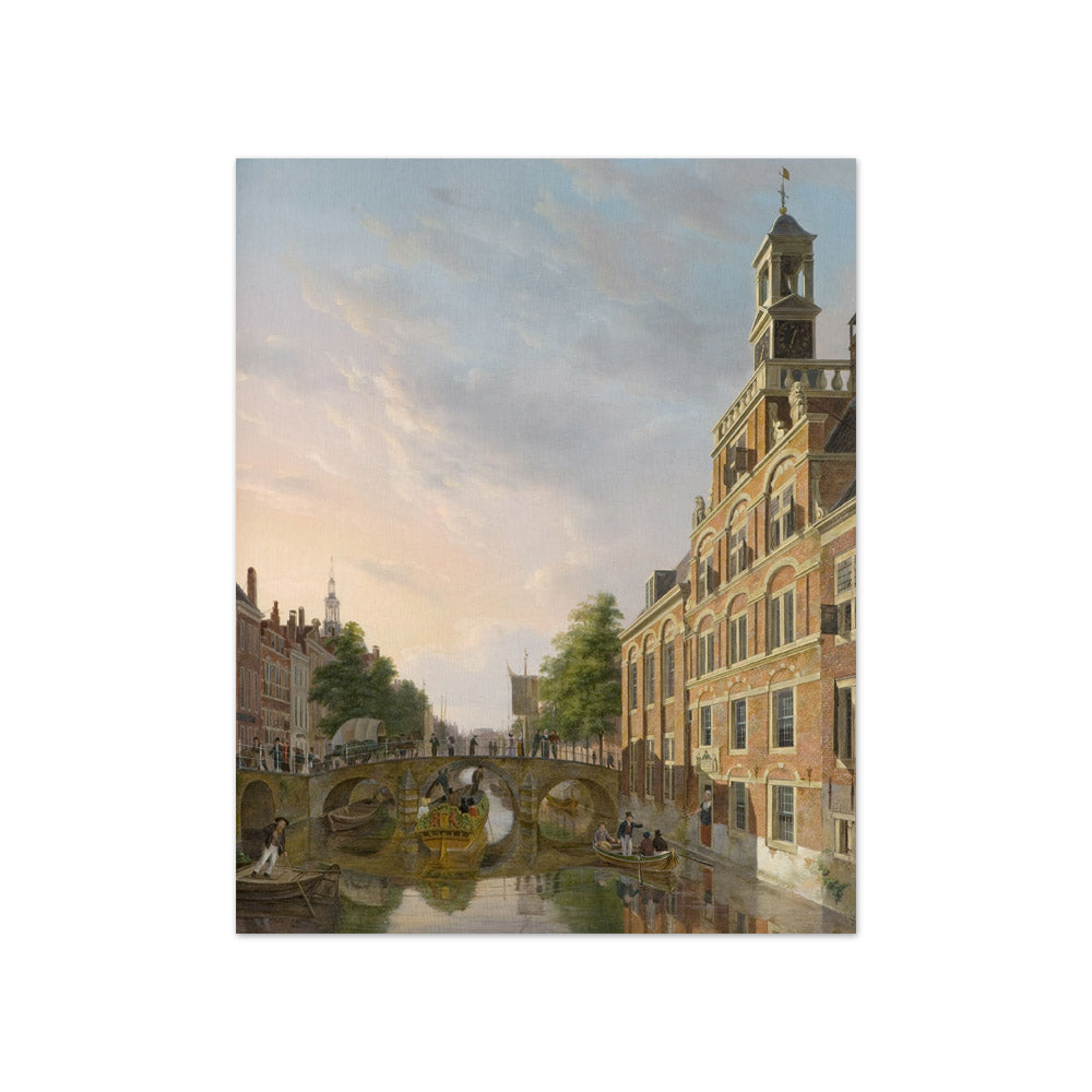 Bartholomeus Johannes van Hove - The Old Women and Children Home at the Spui, The Hague - Compact / Full Bleed / No Frame