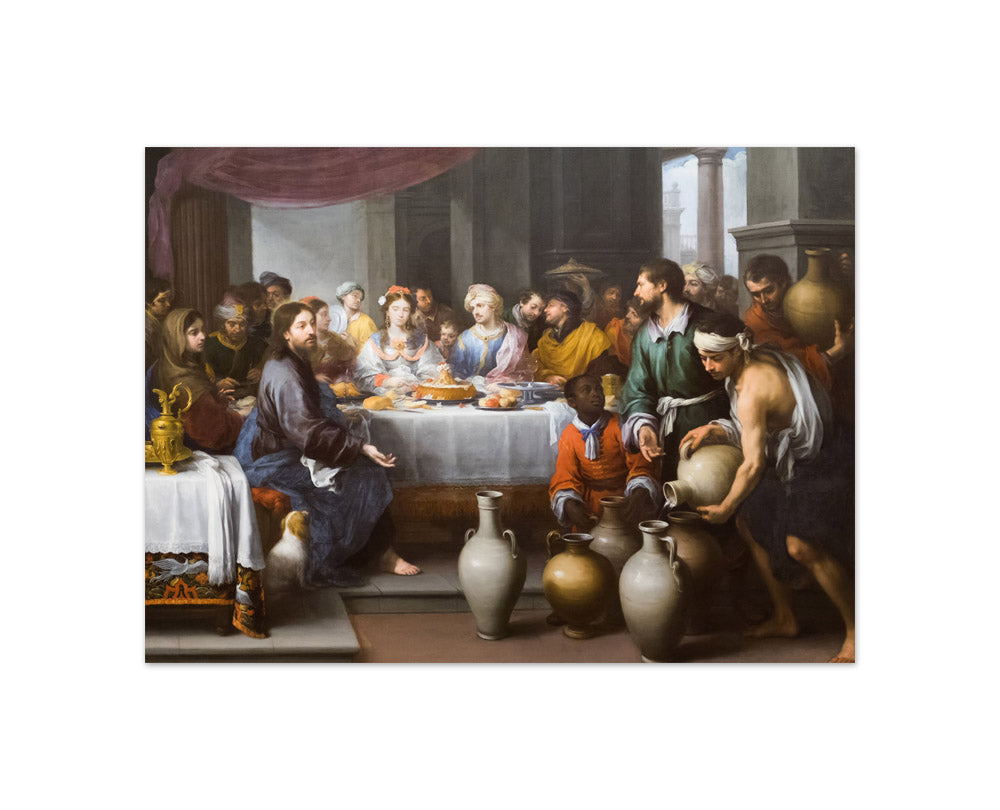 Bartolomé Esteban Murillo - The Marriage Feast at Cana - Compact / Full Bleed / No Frame
