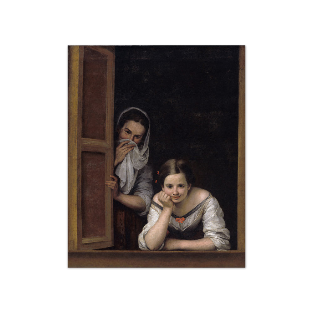 Bartolomé Esteban Murillo - Two Women at a Window - Compact / Full Bleed / No Frame