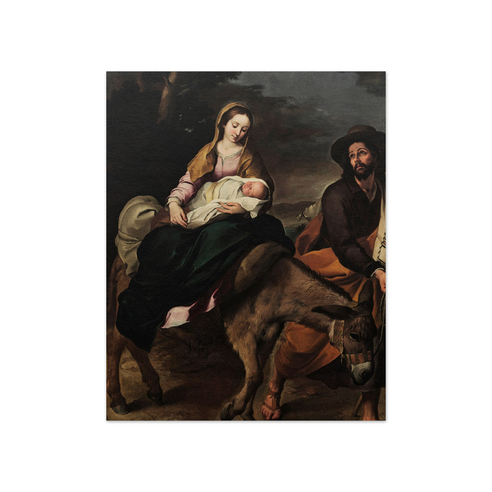 Bartolomé Esteban Murillo - The Flight into Egypt - Compact / Full Bleed / No Frame