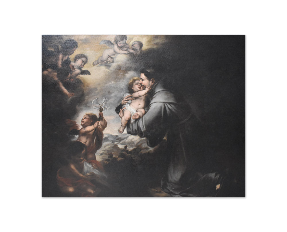 Bartolomé Esteban Murillo - Saint Anthony of Padua Adoring the Christ Child - Compact / Full Bleed / No Frame