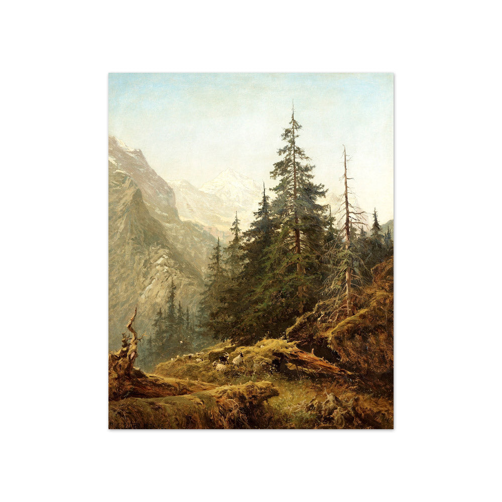 Benjamin Leader - The Wetterhorn from above Rosenlaui - Compact / Full Bleed / No Frame