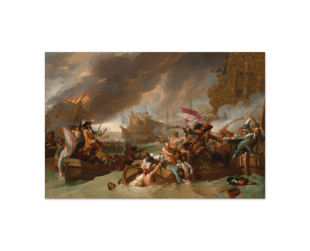 Benjamin West - The Battle of La Hogue - Compact / Full Bleed / No Frame
