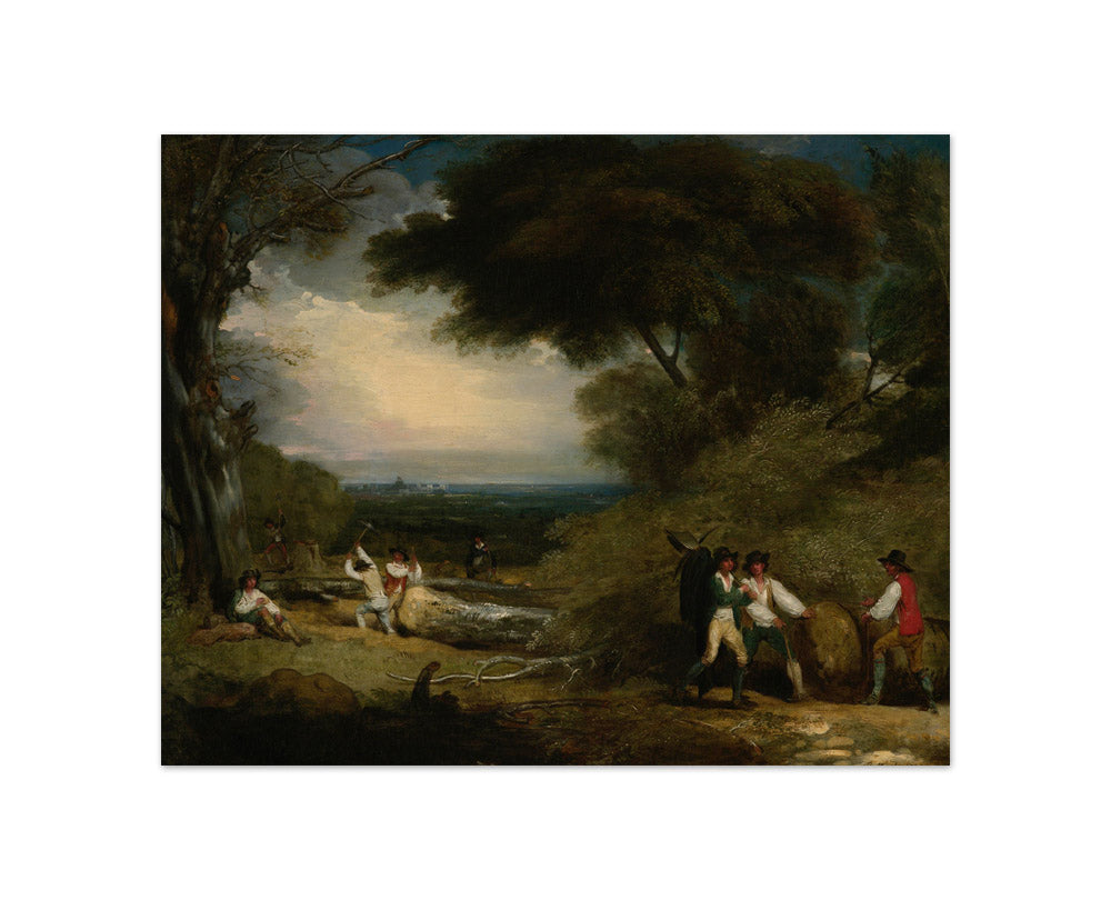 Benjamin West - Woodcutters in Windsor Park - Compact / Full Bleed / No Frame