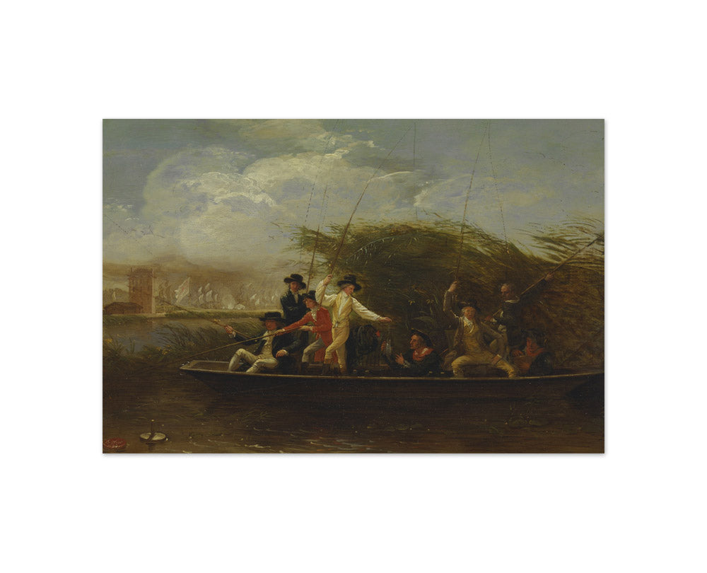 Benjamin West - Gentlemen Fishing - Compact / Full Bleed / No Frame