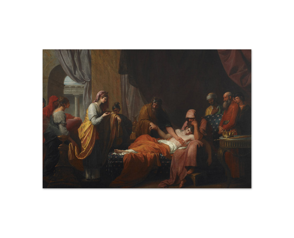 Benjamin West - Erasistratus the Physician Discovers the Love of Antiochus for Stratonice - Compact / Full Bleed / No Frame