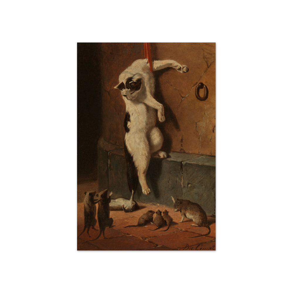Bernard te Gempt - Cat with Mice - Compact / Full Bleed / No Frame