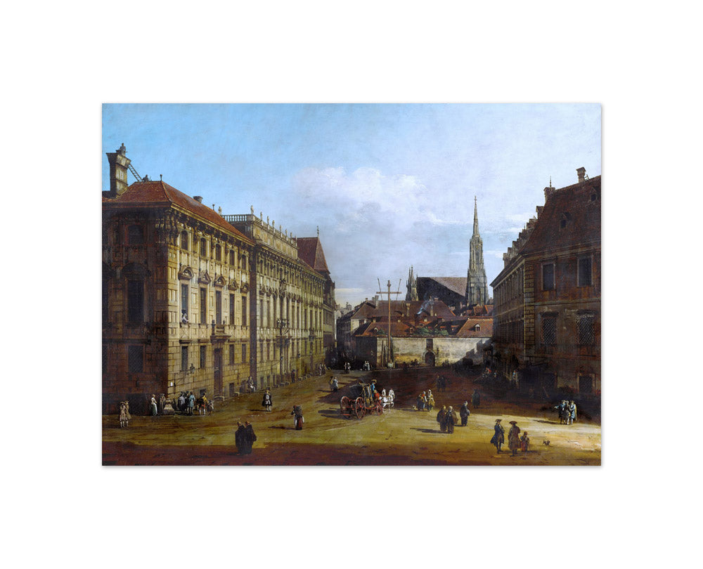 Bernardo Bellotto - Lobkowitz Square in Vienna - Compact / Full Bleed / No Frame