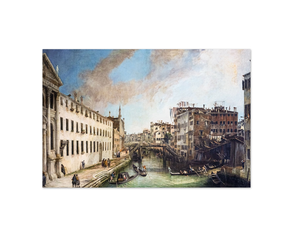 Canaletto - View of Venice: Rio dei Mendicanti - Compact / Full Bleed / No Frame