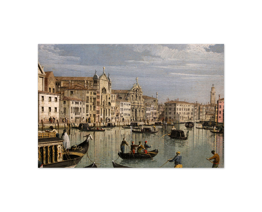 Bernardo Bellotto - Entrance to the Grand Canal in Front of Santa Croce - Compact / Full Bleed / No Frame