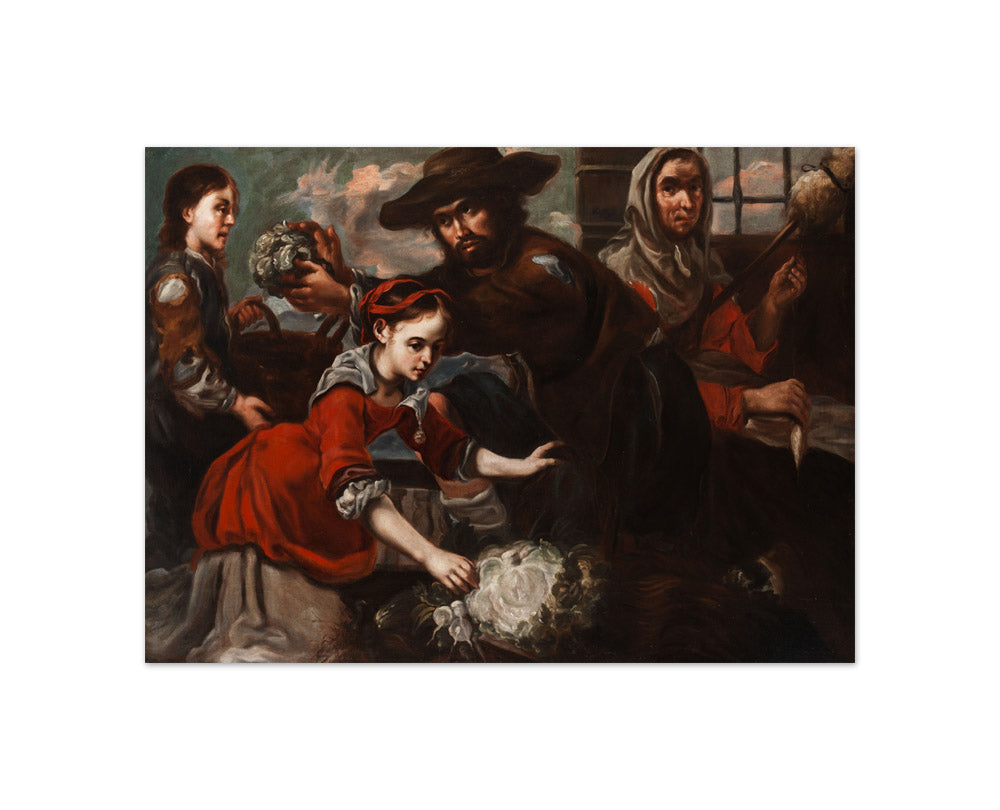 Bernardo Eberhart Keilhau - Market Scene - Compact / Full Bleed / No Frame