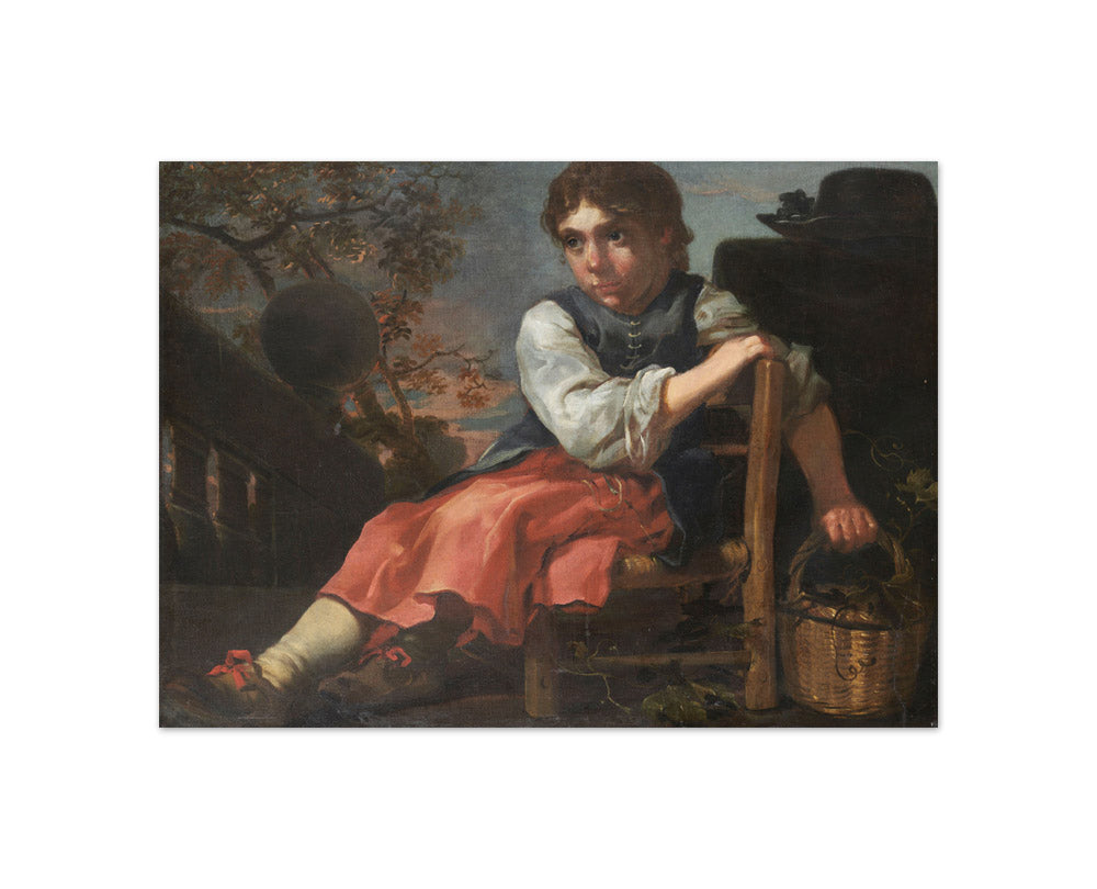 Bernhard Keil - Sitting Girl - Compact / Full Bleed / No Frame