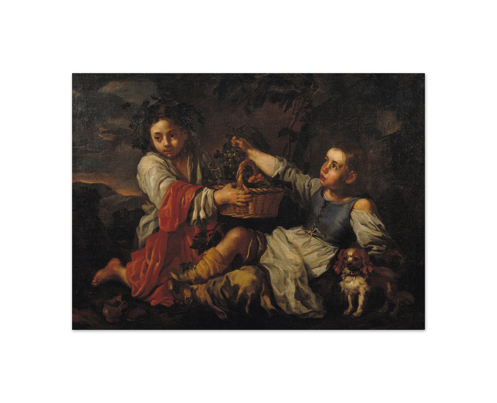 Bernhard Keil - Children with Grapes - Compact / Full Bleed / No Frame