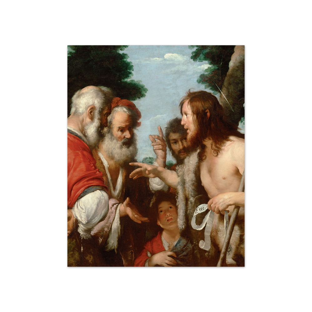 Bernardo Strozzi - The Sermon of St. John the Baptist - Compact / Full Bleed / No Frame