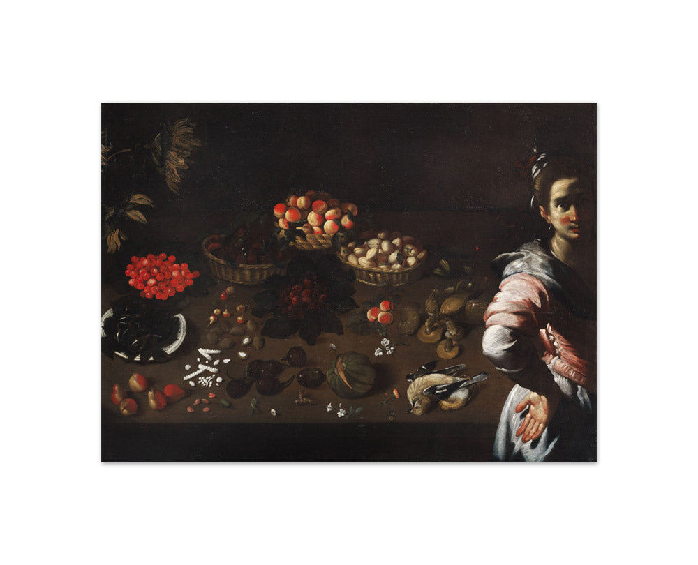 Bernardo Strozzi - Still Life with Maid - Compact / Full Bleed / No Frame