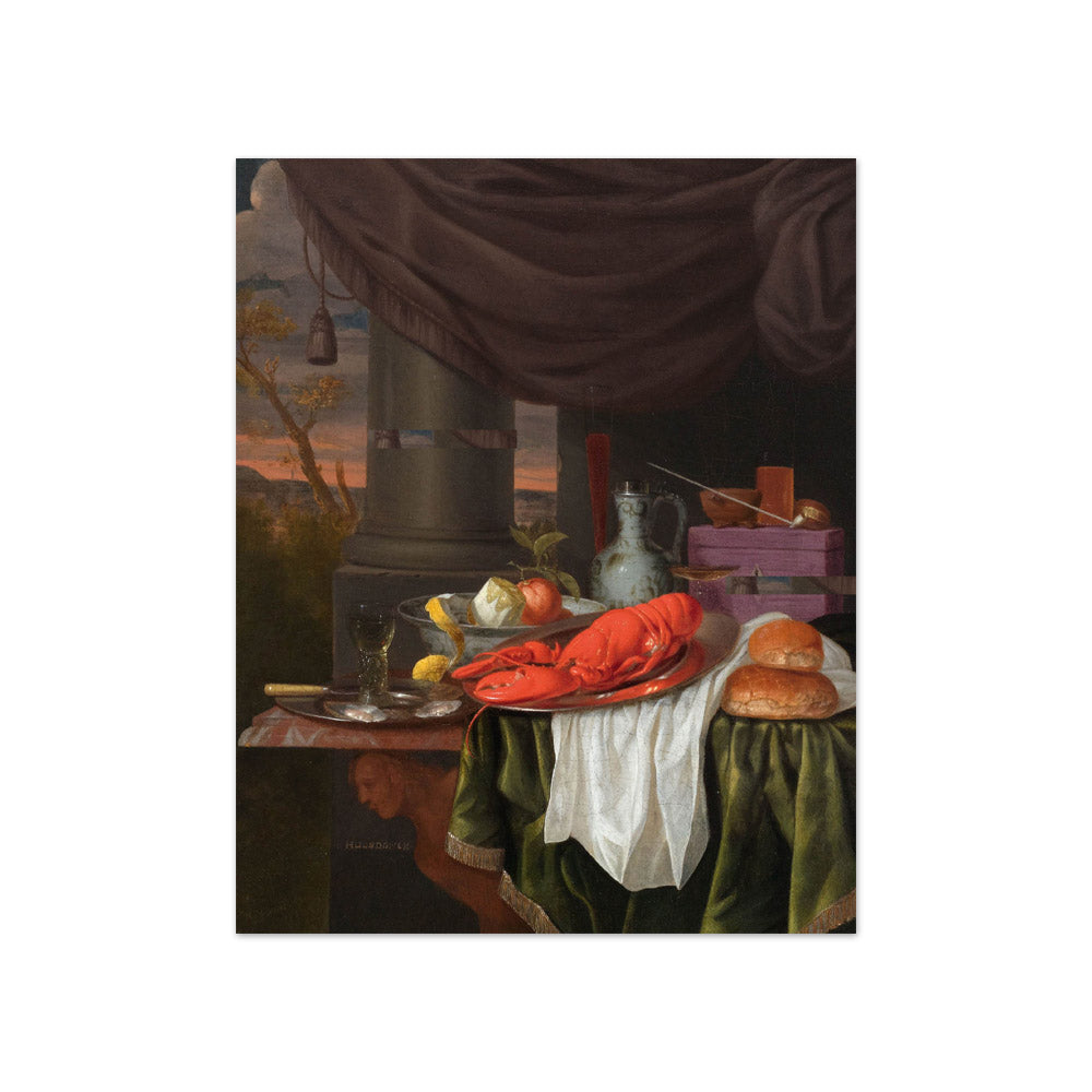 Gillis van Hulsdonck - Still Life with a Lobster - Compact / Full Bleed / No Frame