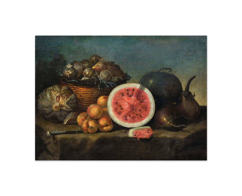 Giuseppe Recco - Still Life with Watermelon - Compact / Full Bleed / No Frame