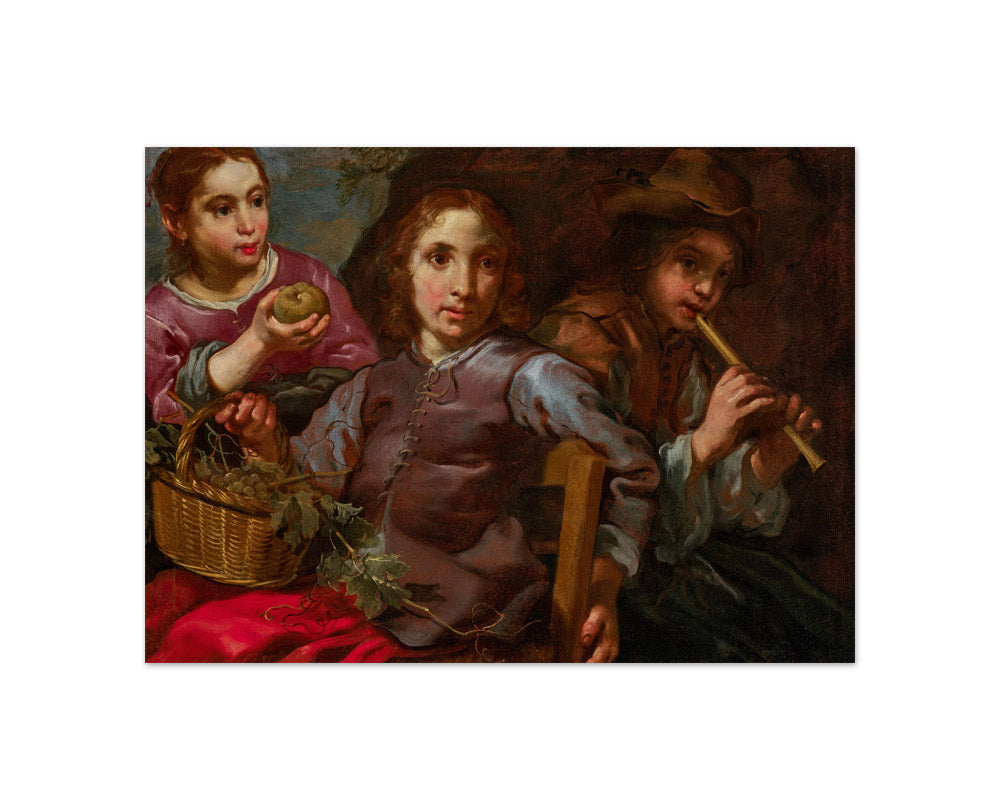 Bernhard Keil - Children Before a Rocky Landscape - Compact / Full Bleed / No Frame