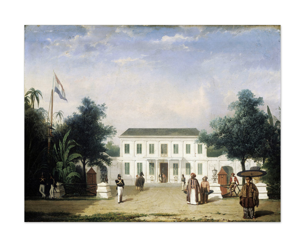 House on the Rijswijk, Batavia (Jalan Veteran) by Ernest Alfred Hardouin - Extra Large / Full Bleed / No Frame
