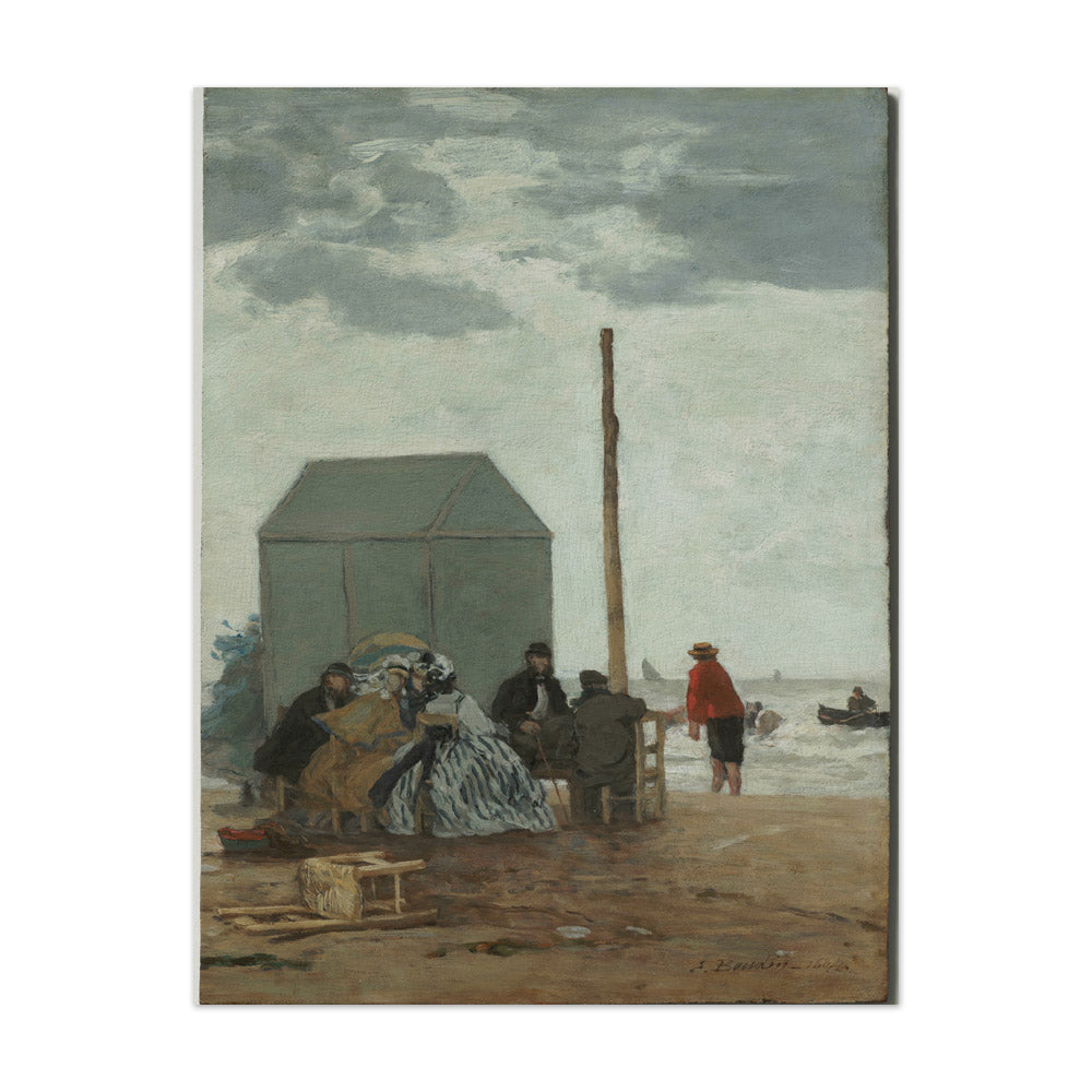 The Beach at Deauville by Eugène Boudin - Extra Large / Full Bleed / No Frame