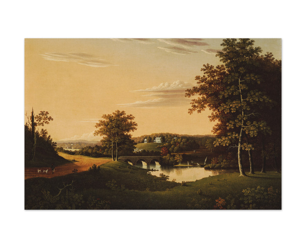 Point Breeze, the Estate of Joseph Napoleon Bonaparte at Bordentown, New Jersey by Charles B. Lawrence - Extra Large / Full Bleed / No Frame