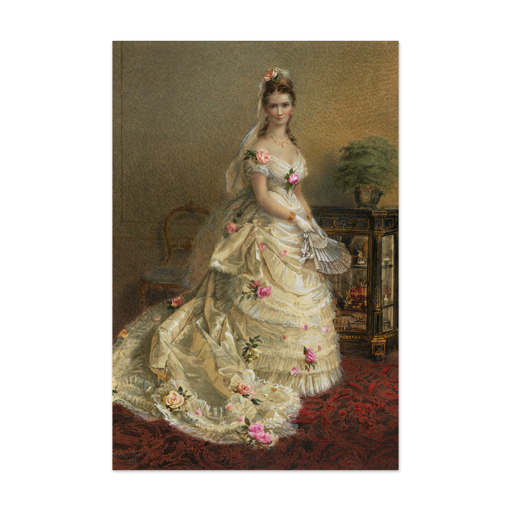 Portrait of Julie Farmer by Nicholas Chevalier - Extra Large / Full Bleed / No Frame
