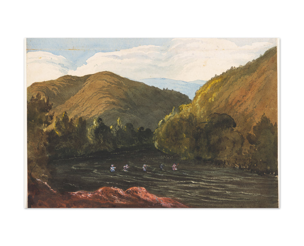 On the Buller River, Near Lake Arthur, Rotoiti by Sir William Fox KCMG - Extra Large / Full Bleed / No Frame