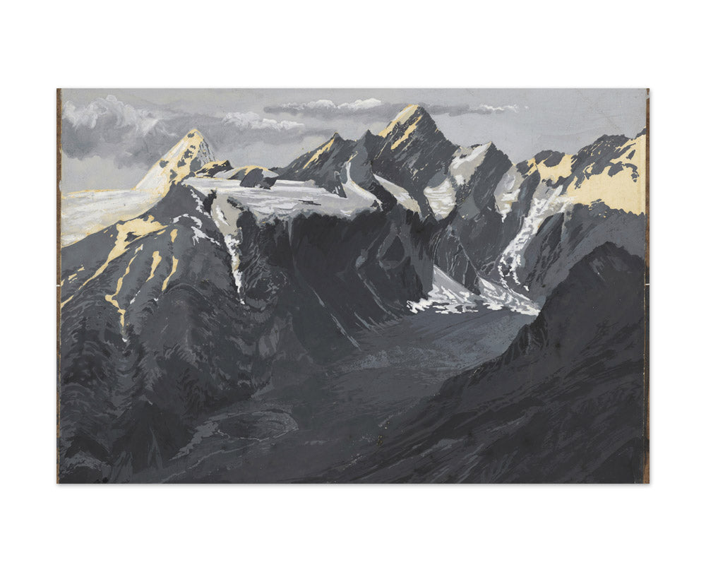 Mounts Sefton and Thompson with Fitzgerald Glacier from Douglas Pass. by George Sturtevant - Extra Large / Full Bleed / No Frame